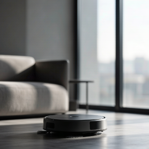 Robot vacuum with adaptive floor cleaning